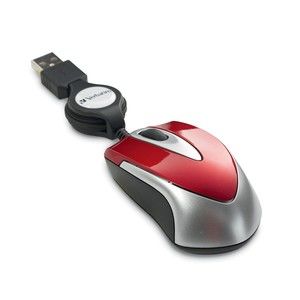 Mouse Optical Travel Mini Red
