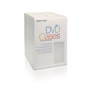 Storage Case Slim DVD 25pk Video Clear