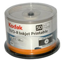 Disc DVD-R 4.7GB 16X 50/Spindle Wht IJ printable