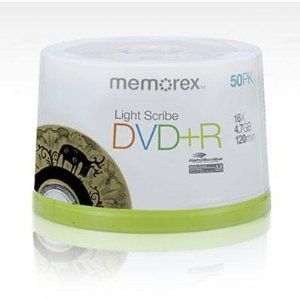 Disc DVD+R 4.7GB LightScribe 16X 50/pk Spindle