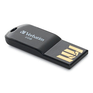 Flash Drive USB 2.0 4GB Micro Black