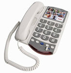 54400 Amplified Picture Phone 26dB White