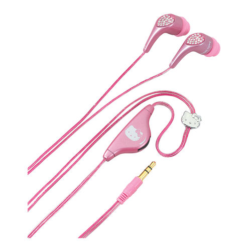 Hello Kitty Jeweled Earbud Headphones