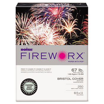 FIREWORX Colored Cover Stock, 67 lbs., 8-1/2 x 11, Popper-mint Green, 250 Sheets