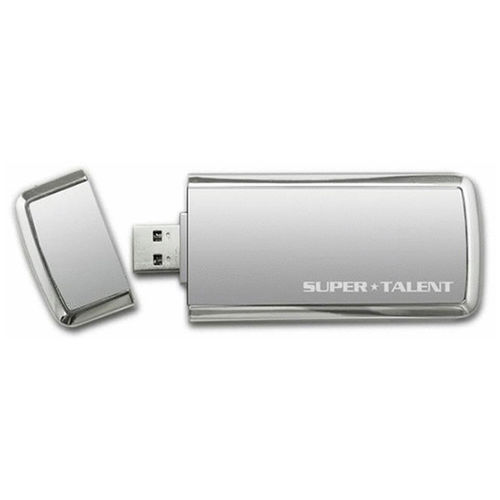 Super Talent 64 GB SuperCrypt USB 3.0 Plug and Play Flash Drive (ST3U64SCS-64GB) - Gray