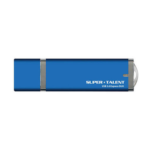 Super Talent 8GB Express Duo USB 3.0 Flash Drive (ST3U8EDB-8GB) - Blue