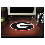 Collegiate Desk Pad, U of Georgia Bulldogs, Red/Black/White, Plastic, 19 x 24