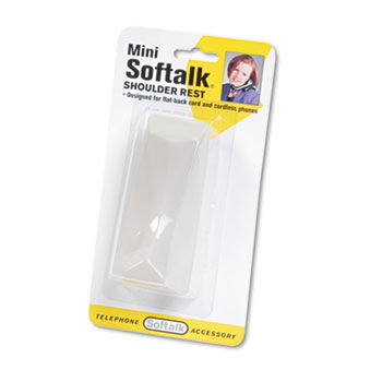 Mini Softalk Telephone Shoulder Rest, 4-1/2 Long x 1-3/4w x 2h, Pearl Gray