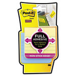 Full Adhesive Notes, 3 x 3, Ruled, Assorted Pastel Colors, 4/Set