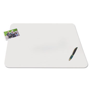 KrystalView Desk Pad with Microban, 22 x 17, Matte, Clear