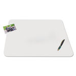 KrystalView Desk Pad with Microban, Matte, 17 x 12, Clear