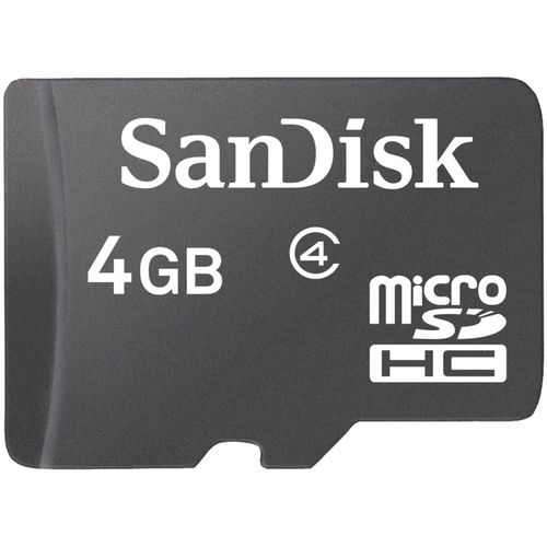 SANDISK SDSDQ-004G-A46 microSD(TM) Memory Card (4GB)