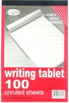 Writing Tablet - Unruled - 100 sheets - 6"" x 9"" Case Pack 48
