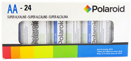 Polaroid Super Alkaline AA Batteries 24 Pack Case Pack 4