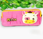 [Funny Frog] Embroidered Applique Pencil Pouch Bag / Pencil Holder / Carrying Case (3.7*2.7*1.6)