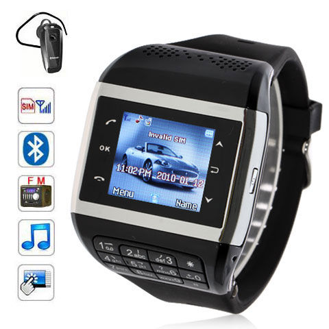 Q5+ Watch Phone 1.3 inch Touch Screen Single SIM with FM Bluetooth