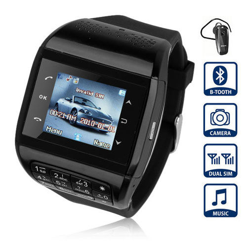 Q8 Watch Phone With 1.5 inch Touch Screen Dual SIM Bluetooth Camera Compass Keyboard