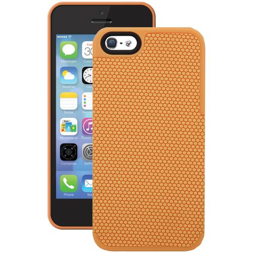 ISOUND ISOUND-5325 iPhone(R) 5/5s Honeycomb Case (Orange)