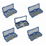 76 Piece Full Coverage SAE and Metric Plug Tap and Die Drive Set
