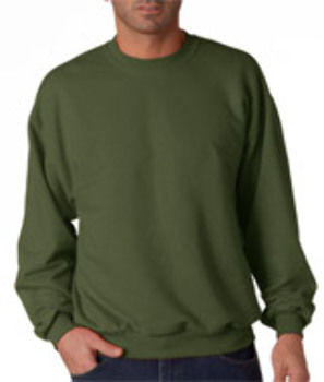 Jerzees Adult NuBlend Crew Neck Sweatshirt Military Green 2XL