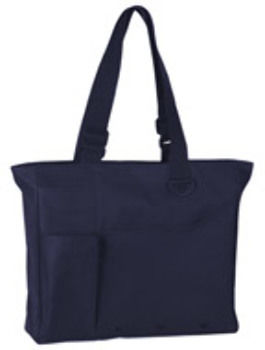 UltraClub Super Feature Tote, Navy, One