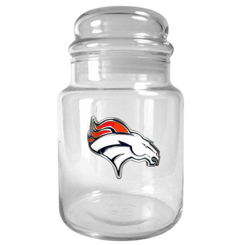 Denver Broncos NFL 31oz Glass Candy Jar - Primary Logodenver 