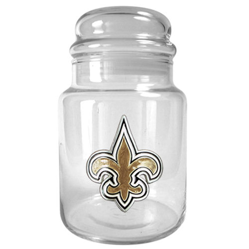 New Orleans Saints NFL 31oz Glass Candy Jar - Primary Logoorleans 