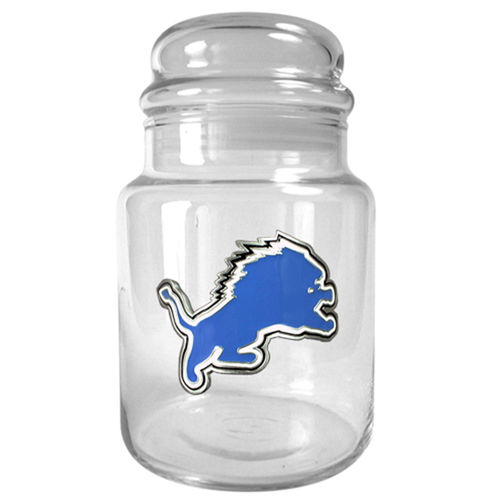Detroit Lions NFL 31oz Glass Candy Jar - Primary Logo
