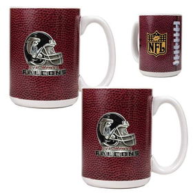Atlanta Falcons NFL 2pc Gameball Ceramic Mug Set - Helmet logoatlanta 