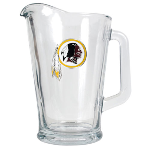 Washington Redskins NFL 60oz Glass Pitcher - Primary Logowashington 