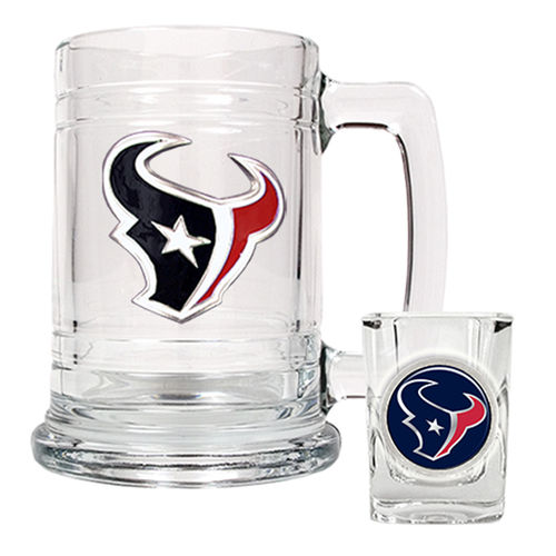 Houston Texans NFL Boilermaker Set - Primary Logo