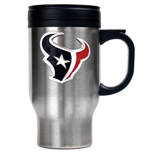 Houston Texans NFL 16oz Stainless Steel Travel Mug - Primary Logo