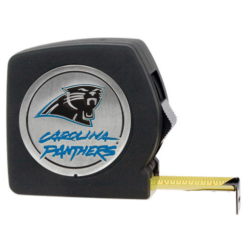 Carolina Panthers NFL 25' Black Tape Measure