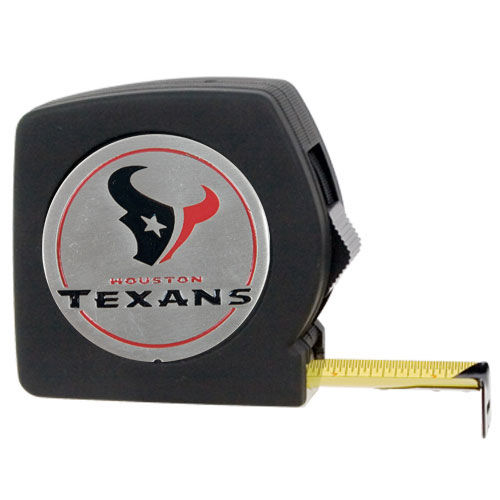 Houston Texans NFL 25' Black Tape Measure