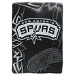San Antonio Spurs NBA Royal Plush Raschel Blanket (800 Series) (60x80")"