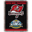 Tampa Bay Buccaneers NFL Super Bowl Commemorative Woven Tapestry Throw (48x60")"