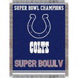 Indianapolis Colts NFL Super Bowl Commemorative Woven Tapestry Throw (48x60")"