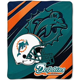 Miami Dolphins NFL Imprint" Micro Raschel Blanket (50"x60")"miami 