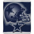 Dallas Cowboys NFL Royal Plush Raschel Blanket (Tonal Series) (50 x 60)