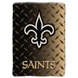 New Orleans Saints NFL Royal Plush Raschel Blanket (Diamond)  (60x80")"