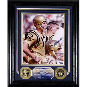 Roger Staubach Autographed" Navy Photo  Mint"roger 