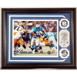 Barry Sanders Autographed Horizontal" Photo Mint W/ Two Silver Coins"