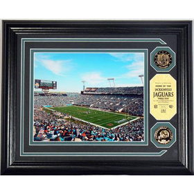 Jacksonville Jaguars Alltel Stadium Photo Mint with two 24KT Gold Coinsjacksonville 
