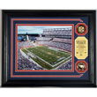 New England Patriots Gillette Stadium NFL Stadium Photo Mint w/ 2 24KT Gold Coins