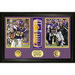 Adrian Peterson 296 Yard Record Breaker Duo Photo Mint W/ Two 24Kt Gold Coins