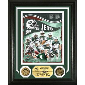 NEW YORK JETS 2008 Team Force" Photo Mint w/ 2 24KT Gold coins"york 