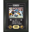 Barry Sanders HOF Archival Etched Glass 24kt Gold Coin Photo Mint