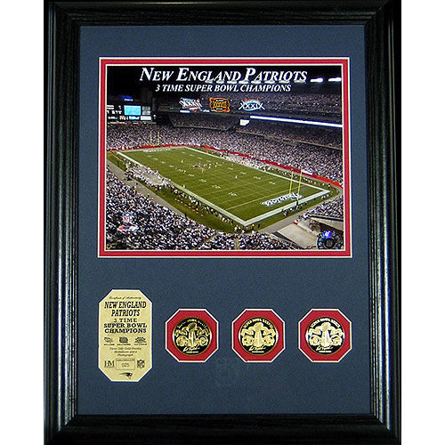 New England Patriots 3 Time Super Bowl Champs Photomintengland 