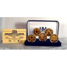 Indianapolis Colts Super Bowl Champs 5 Coin Gold Setindianapolis 