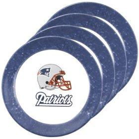 New England Patriots NFL Dinner Plates (4 Pack)england 